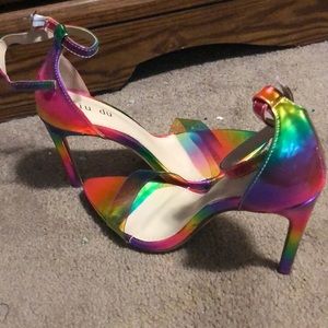 Rainbow heels